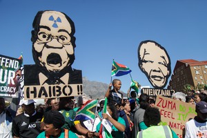 Protest against Jacob Zuma