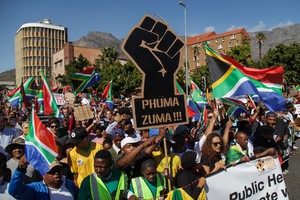 Protest against Jacob Zuma