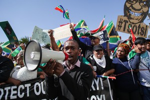 Protest against Jacob Zuma