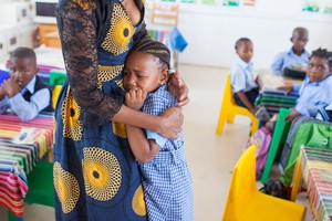 Photo of first day of school in Khayelitsha