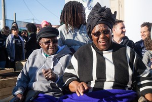 Photo of Leah and Desmond Tutu