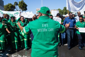 Photo of EMS Worker March