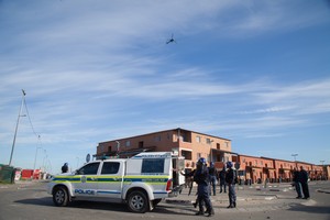 Photo of Police during Langa protest