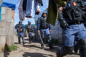 Photo of Police during Langa protest