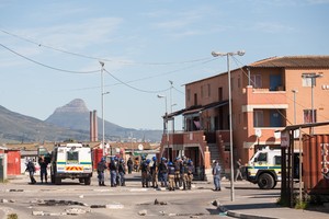 Photo of Police during Langa protest