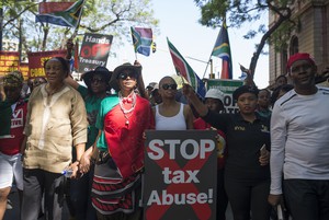 Protest against Jacob Zuma