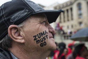 Protest against Jacob Zuma