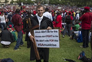 Protest against Jacob Zuma