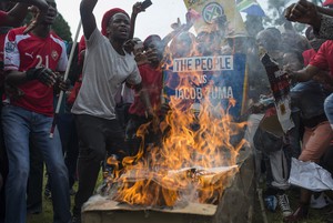 Protest against Jacob Zuma