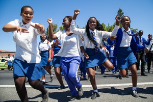 Philippi High School students protest