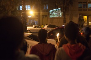 Protest outside SABC for 'Miners Shot Down' film