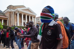 Students protest at UCT