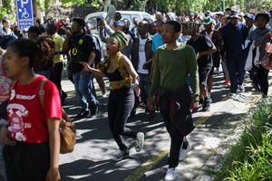 Photo of 3rd October protest and shutdown at UCT