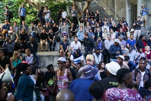 Photo of 3rd October protest and shutdown at UCT