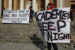 Photo of student protesters