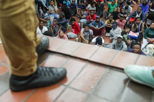 Photo of student protesters