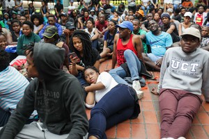 Photo of student protesters