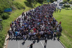 Photo of student protesters