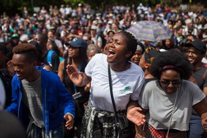 Photo of student protesters