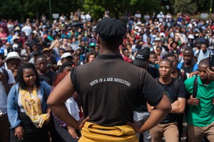 Photo of student protesters