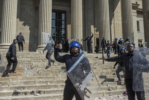 Photo of student protesters