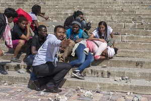 Photo of student protesters