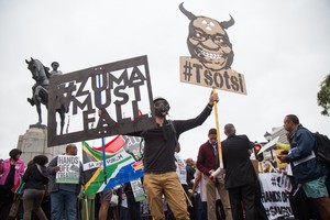 Protest against Jacob Zuma