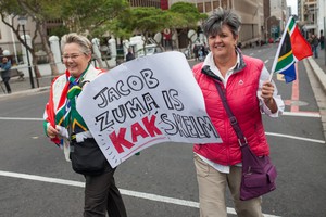 Protest against Jacob Zuma