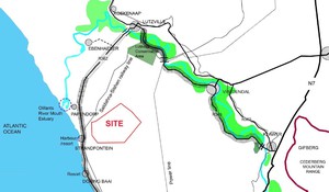 Map of the wind farm location