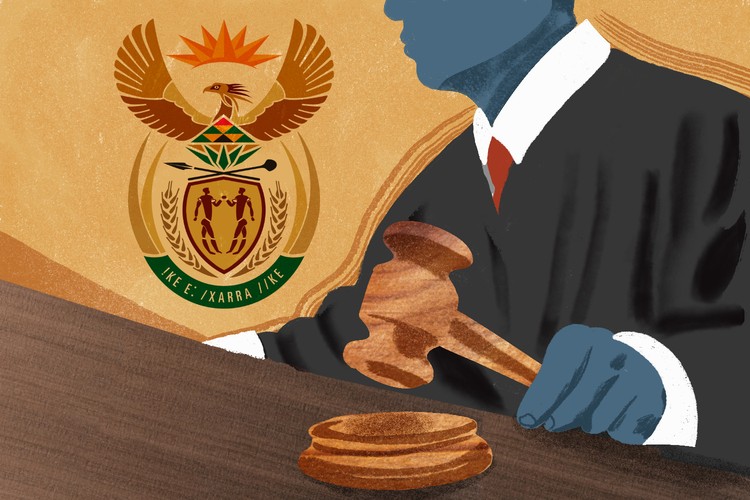 Graphic depicting court