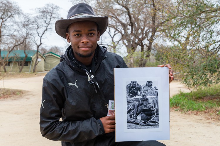 Photo of man with photo