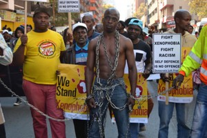 Photo of anti-xenophobia protest