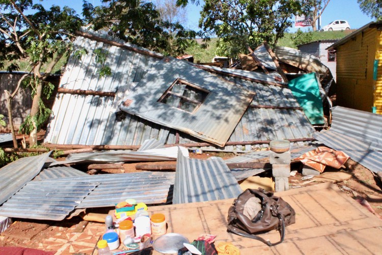 Photo of a destroyed home