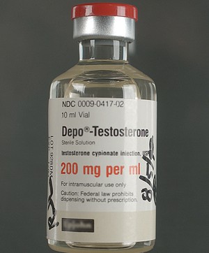 Photo of vial of testosterone