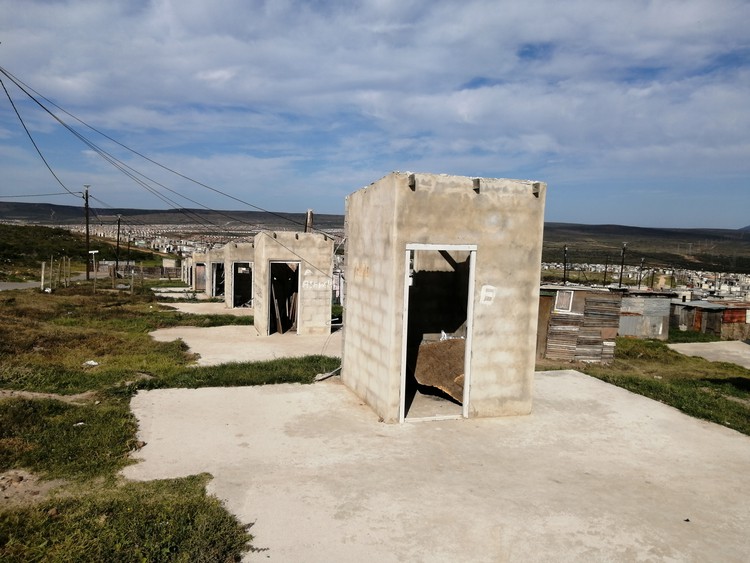 Photo of vacant toilet structures