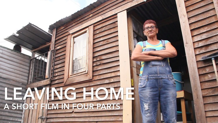 Photo of Charol Jacobs in her Wendy house