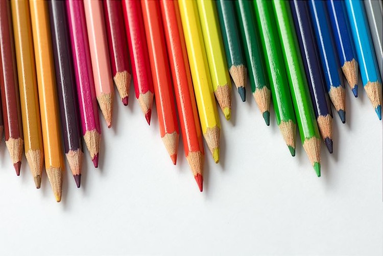 Photo of coloured pencils