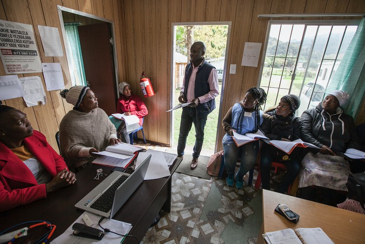 Photo of an office with people