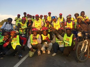 Photo of group of cyclists