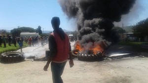 Photo of Qobobo protest on Tuesday