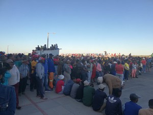 Photo of open-air meeting