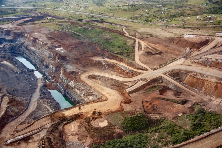 Photo of open cast mine