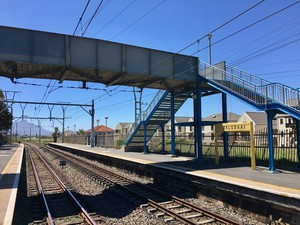 Photo of a train station