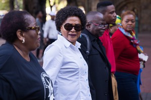 Baleka Mbeta attends march against women abuse