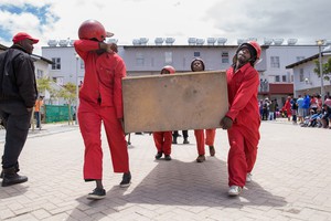 Photo of Red Ants removing furniture