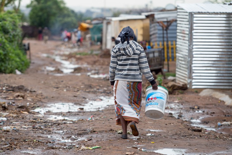 Photo of a woman walking