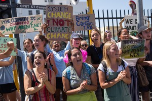 Protest for action against climate change