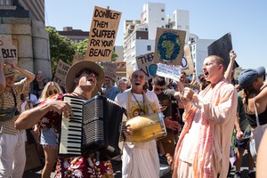 Protest for action against climate change