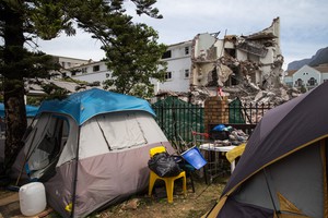 Photo of tent on lawn