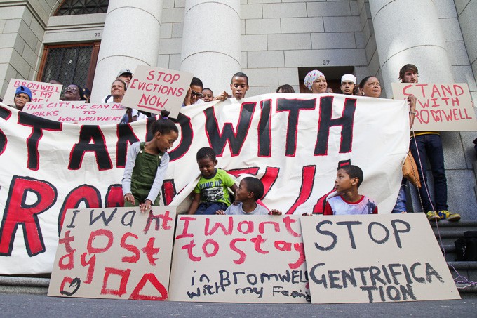 Photo of Bromwell Street protest